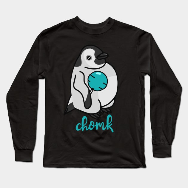 chomky baby penguin Long Sleeve T-Shirt by FandomizedRose